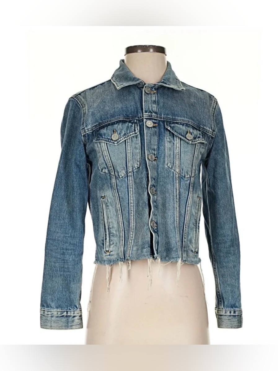 Lucky Brand Light Blue Denim Jacket Label Detail